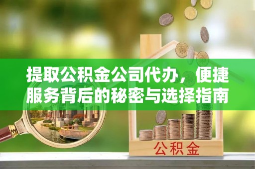 讷河提取公积金公司代办，便捷服务背后的秘密与选择指南