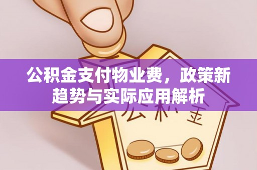 讷河公积金支付物业费，政策新趋势与实际应用解析