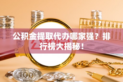 讷河公积金提取代办哪家强？排行榜大揭秘！