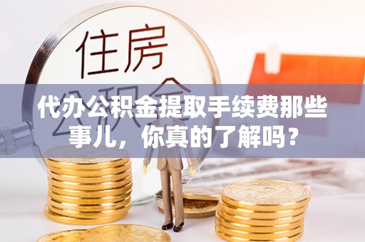 讷河代办公积金提取手续费那些事儿，你真的了解吗？