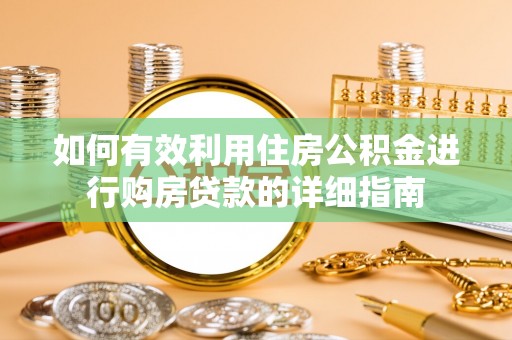 讷河如何有效利用住房公积金进行购房贷款的详细指南